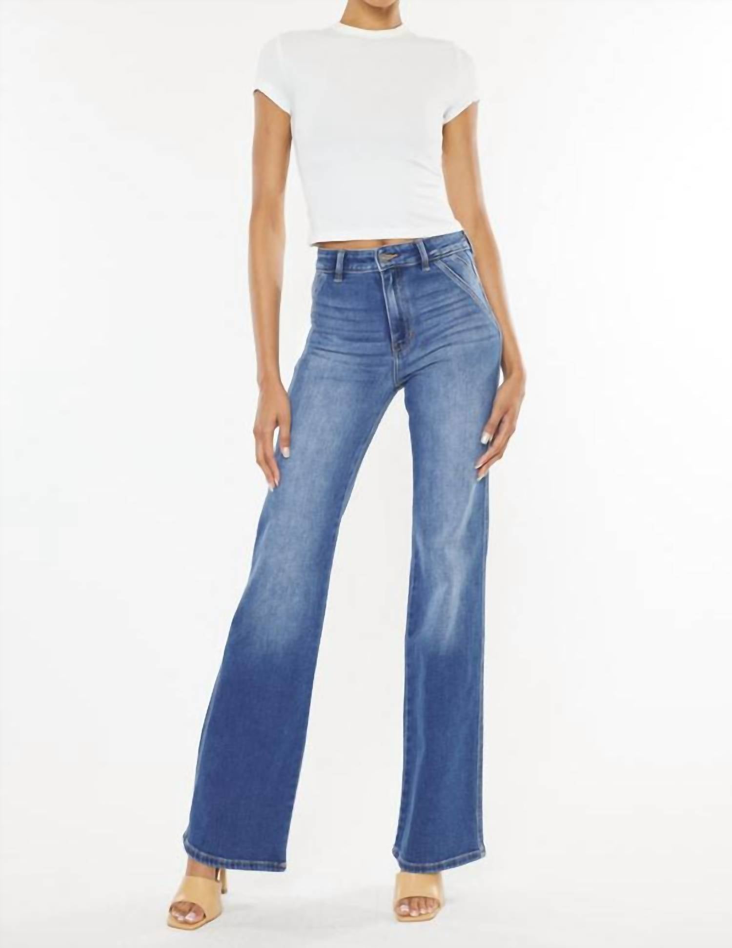Kancan - Celia Ultra High Rise Wide Flare Jean