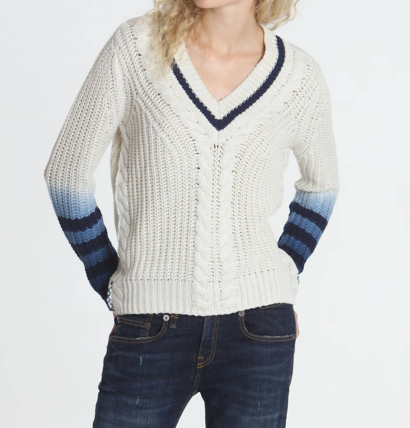 Label+Thread - Dip Dyed Vee Sweater