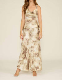 Lucy Paris - ARTIE SNAKE PRINT MAXI SKIRT