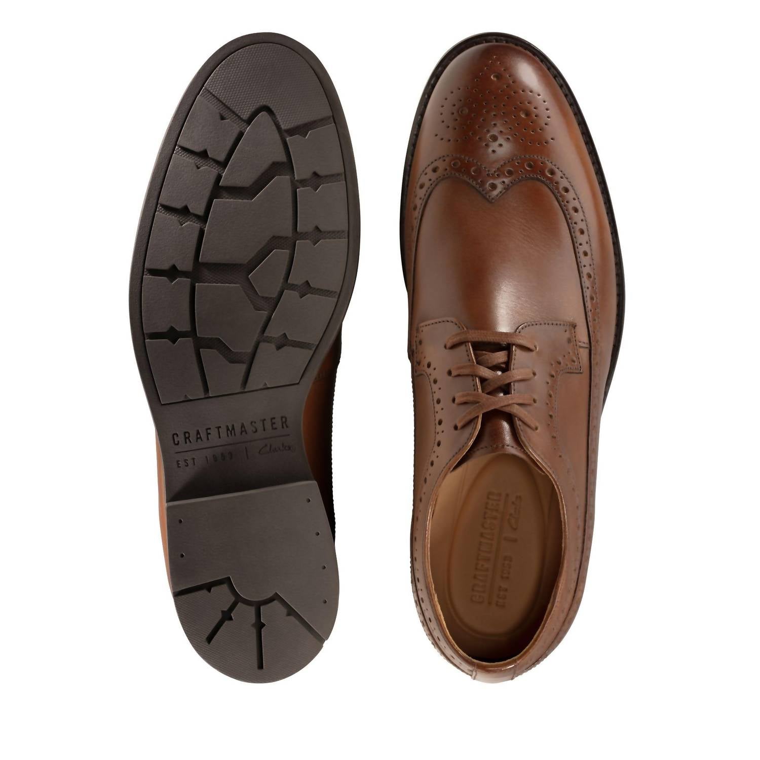Clarks Men's Ronnie Limit brogues Lace Up Shoes in tan - men's shoe - view 4
