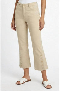 Ethyl - Ashley Capri Button Crop Pants