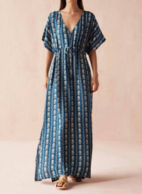 Omika - Pia Empire Waist Caftan Dress