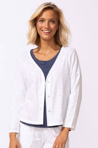 Escape By Habitat - Textured Peruvian Cotton Chill Cardigan