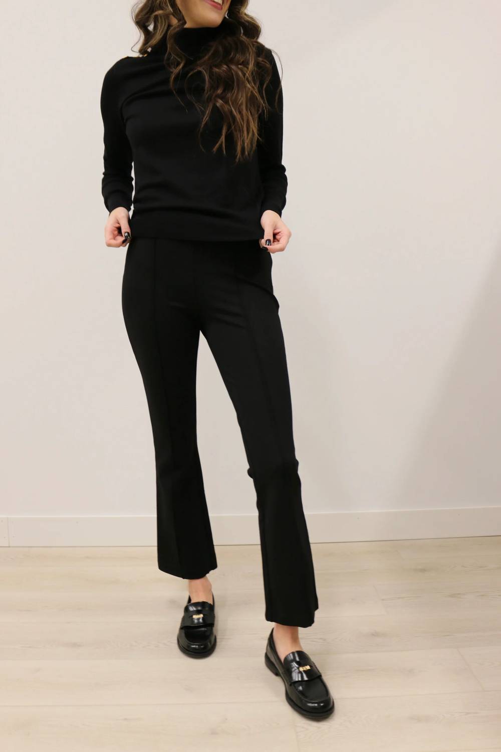 Skies Are Blue - Susanna Ponte Knit Kick Flare Pants