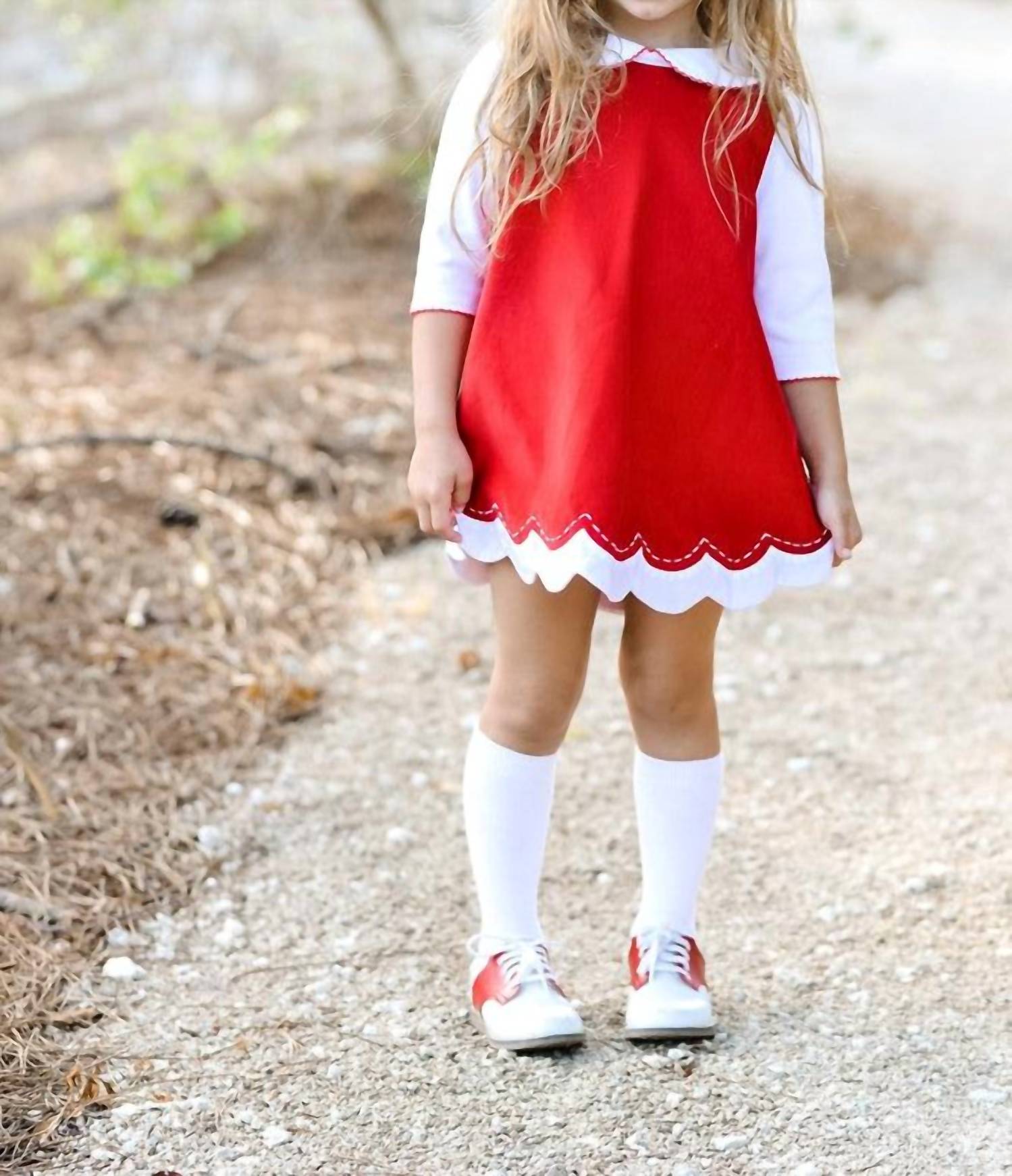 The Proper Peony - Girl's Hazel Corduroy Jumper Dress