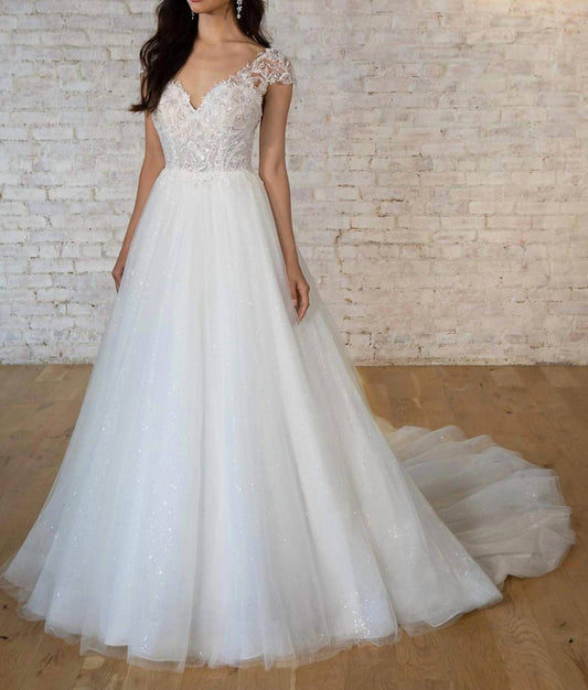 Stella York - Sparkling Lace Princess Ballgown Wedding Dress