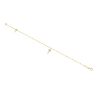 Lafonn Women's Key To Forever Bracelet in gold - women's jewelry - detail view