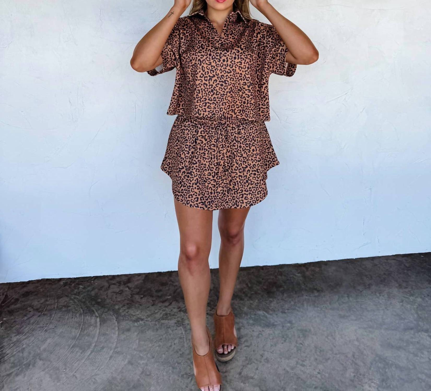 Blakeley - Hot To Spot Cheetah Skort Set