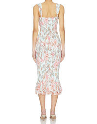 Hemant & Nandita - Smocked Midi Dress