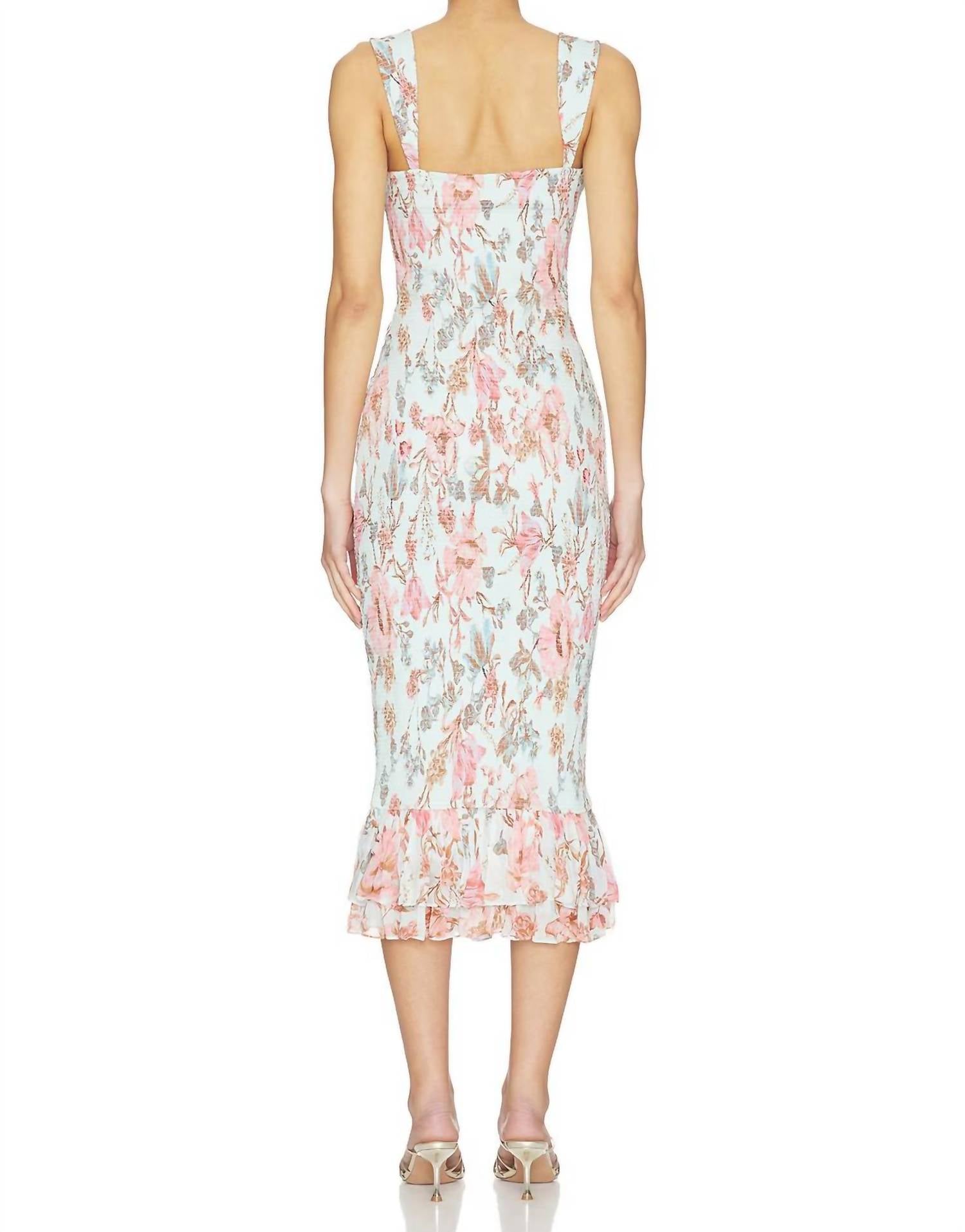 Hemant & Nandita - Smocked Midi Dress