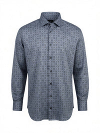 Calder Carmel - Men's Geometric Cotton Sport Shirt