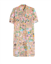 Vilagallo Short Shirt Dress in california - women's dress - view 4