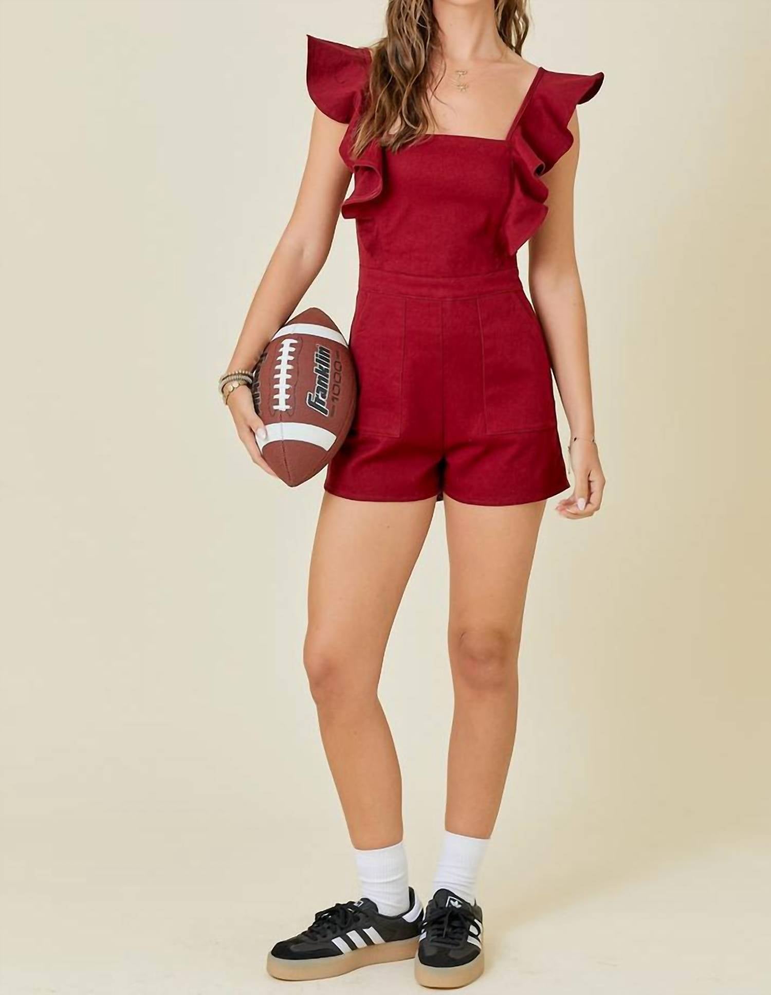 Day + Moon - Halftime Denim Romper