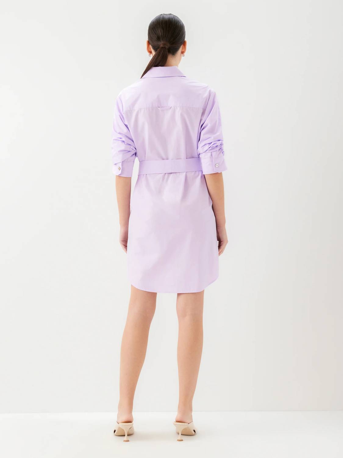 Fifteen Twenty - Women's Tatum Ruched Sleeve Shirtdress