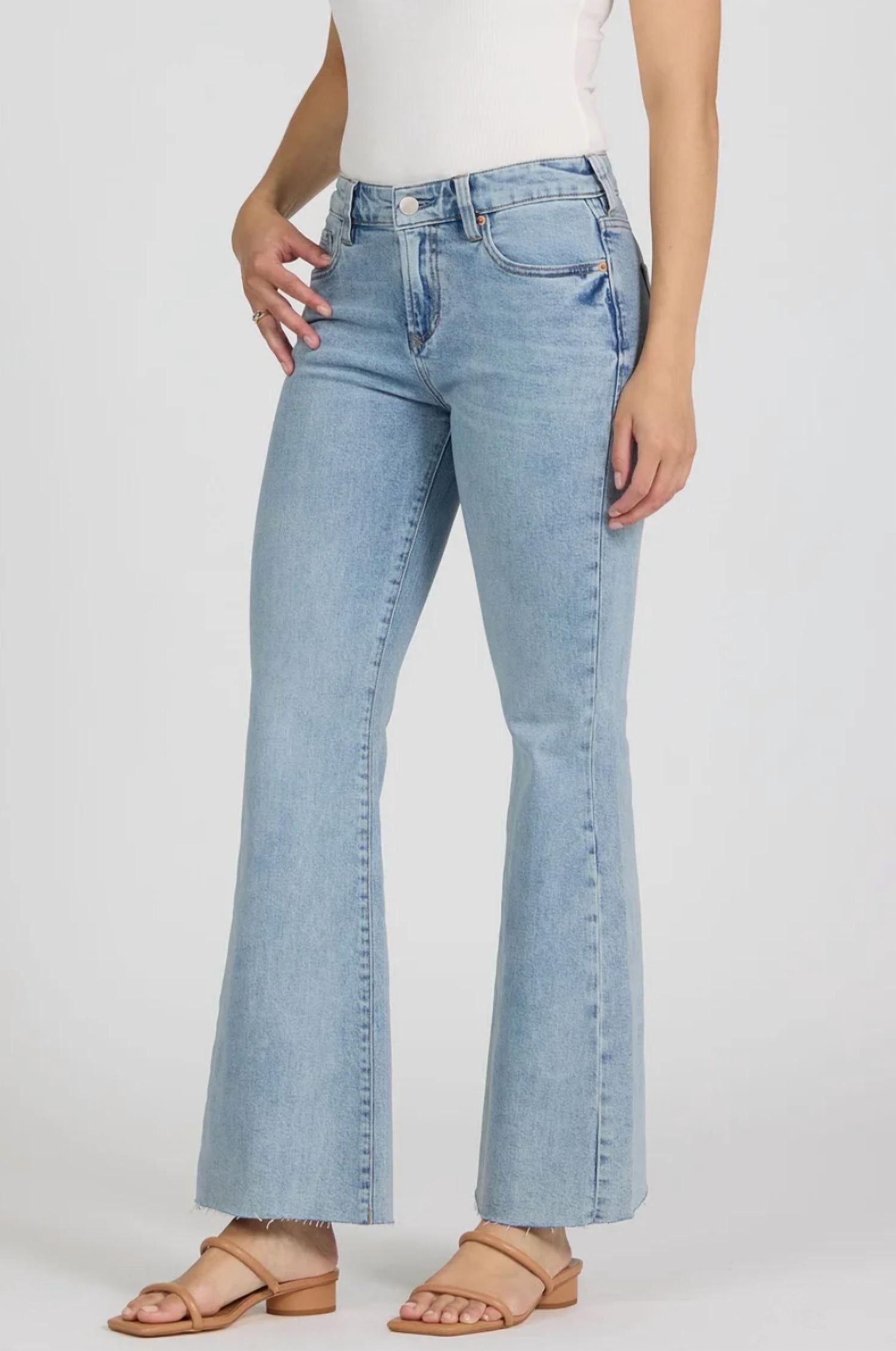 DEAR JOHN DENIM Florence Low Rise Bootcut Jean in sunset blues - women's jeans - detail view