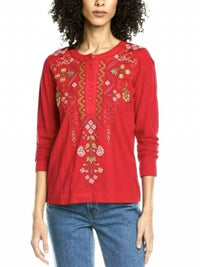 Johnny Was - MALAYA MIXED MEDIA HENLEY T-SHIRT