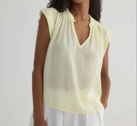Bella Dahl - Shirred Pullover Cap Sleeve Top