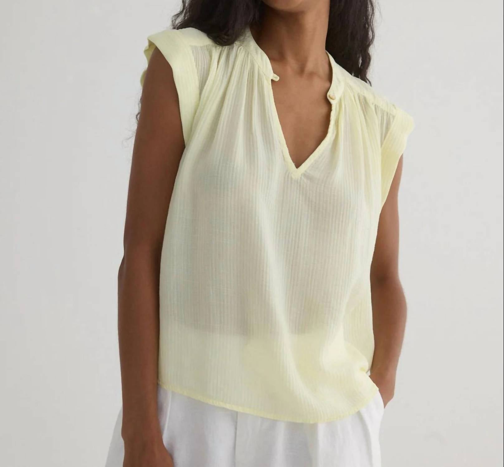 Bella Dahl - Shirred Pullover Cap Sleeve Top