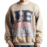Diet Starts Monday Jumbo Crewneck Sweatshirt in taupe - men's shirt - alternate view