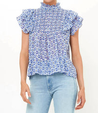 Oliphant - Pintuck Ruffle Top