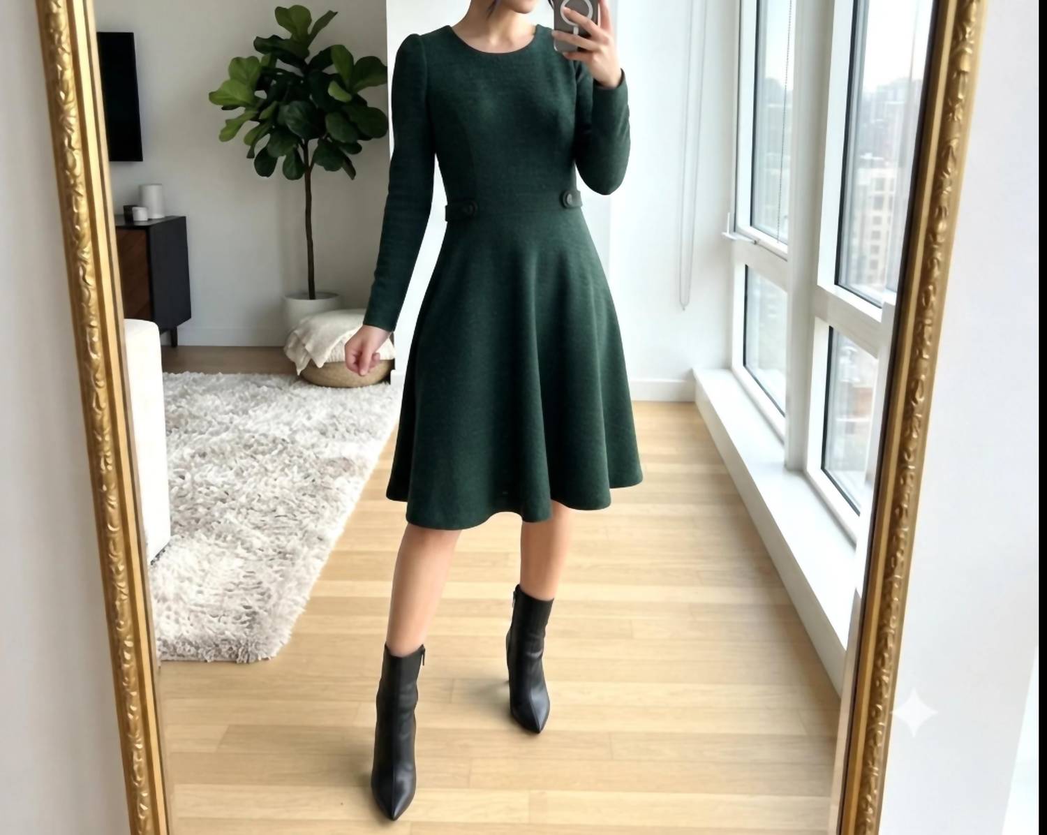 Gilli - Textured Fit & Flare Dress