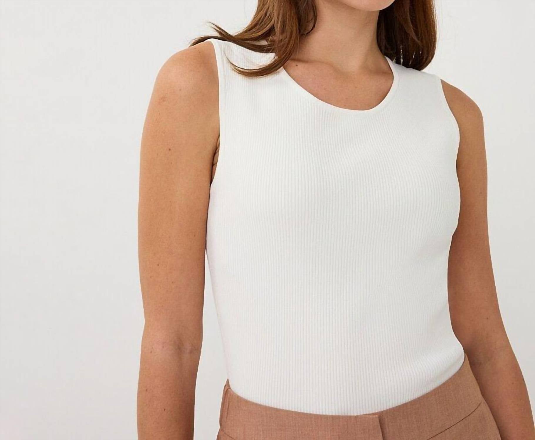 Esqualo - Sleeveless Rib Sweater