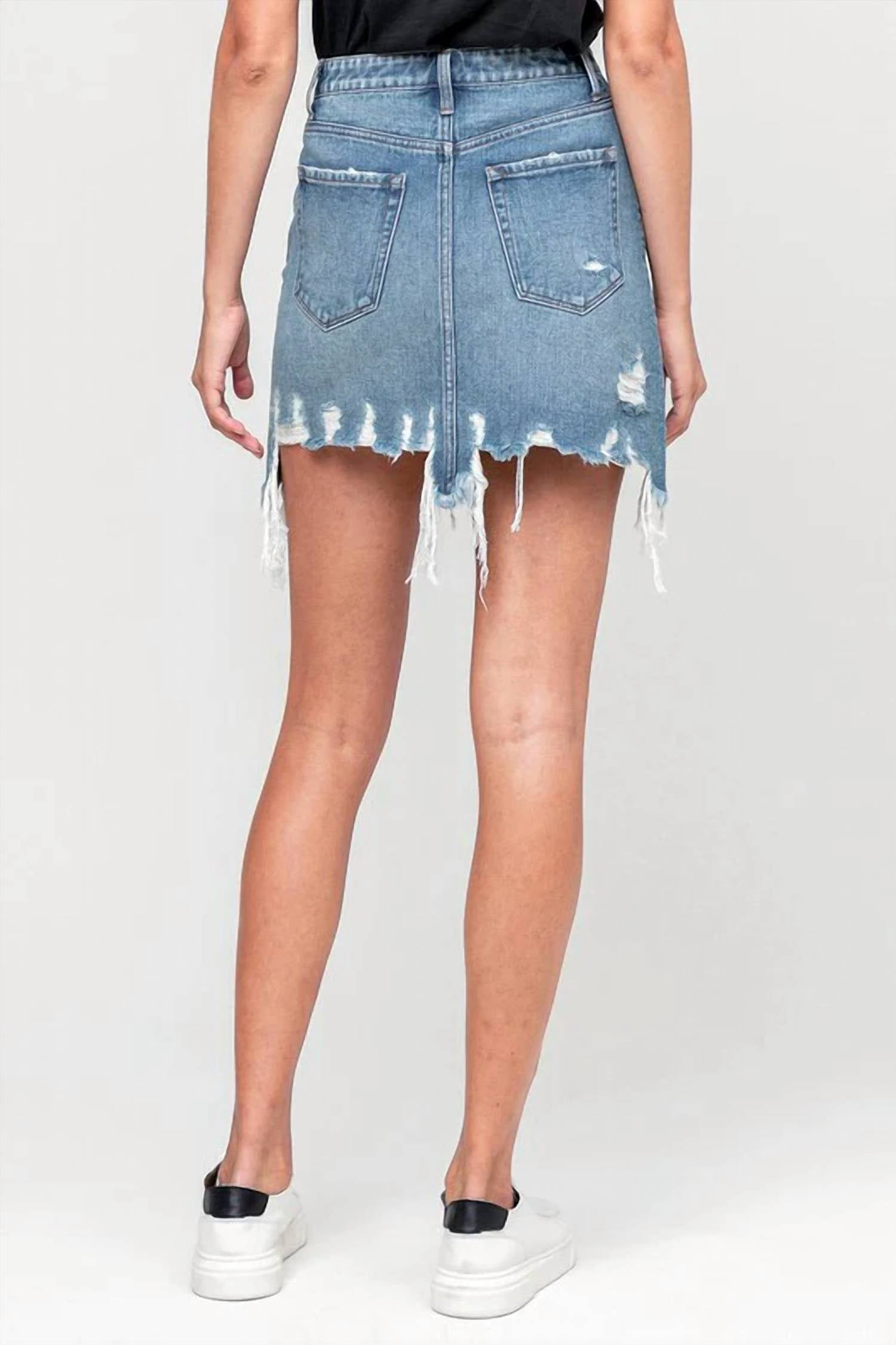 Flying Monkey - Uneven Hem Mini Skirt
