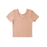 Rylee + Cru - Girl's Pointelle Tee