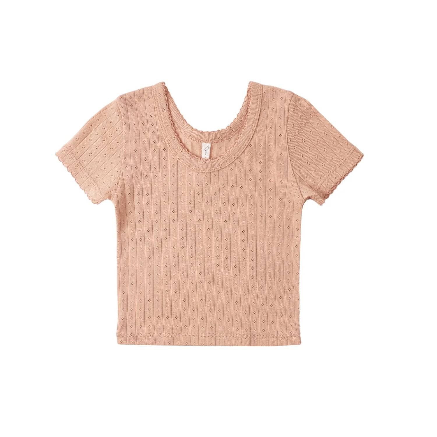 Rylee + Cru - Girl's Pointelle Tee