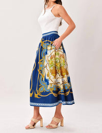 Sugarlips - Printed Woven Maxi Skirt