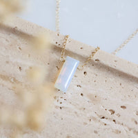 Mesa Blue - Women's Rectangle Opalite Necklace