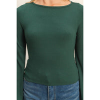 Hyfve - Everly Long Bell Sleeve Ribbed Knit Top