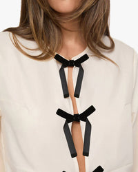 We Wore What - Tie Front Pajama Top