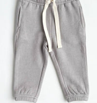 babysprouts Kid's Drawstring Jogger in gray wash - kids' joggers