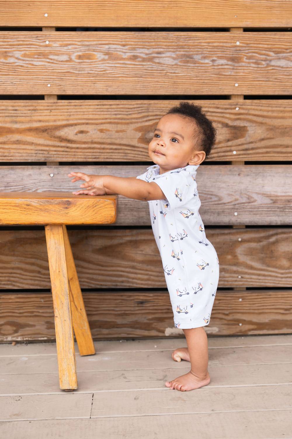 Saltwater Boys Co. - Boy's Signature Pima Boys Polo Short Sleeve Romper
