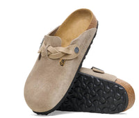 Birkenstock - Women's Boston Braided Suede Clogs