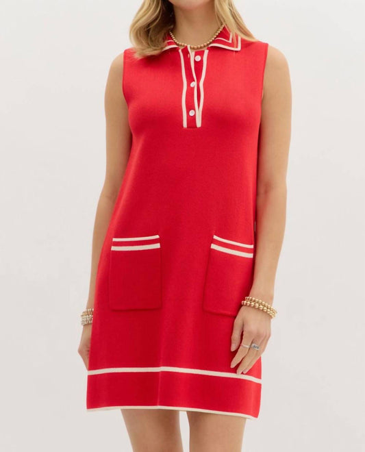 Entro - Varsity Chic Knit Dress