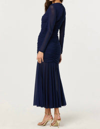 ASTR Women's Yasmine Dress in navy - women's dress - alternate view