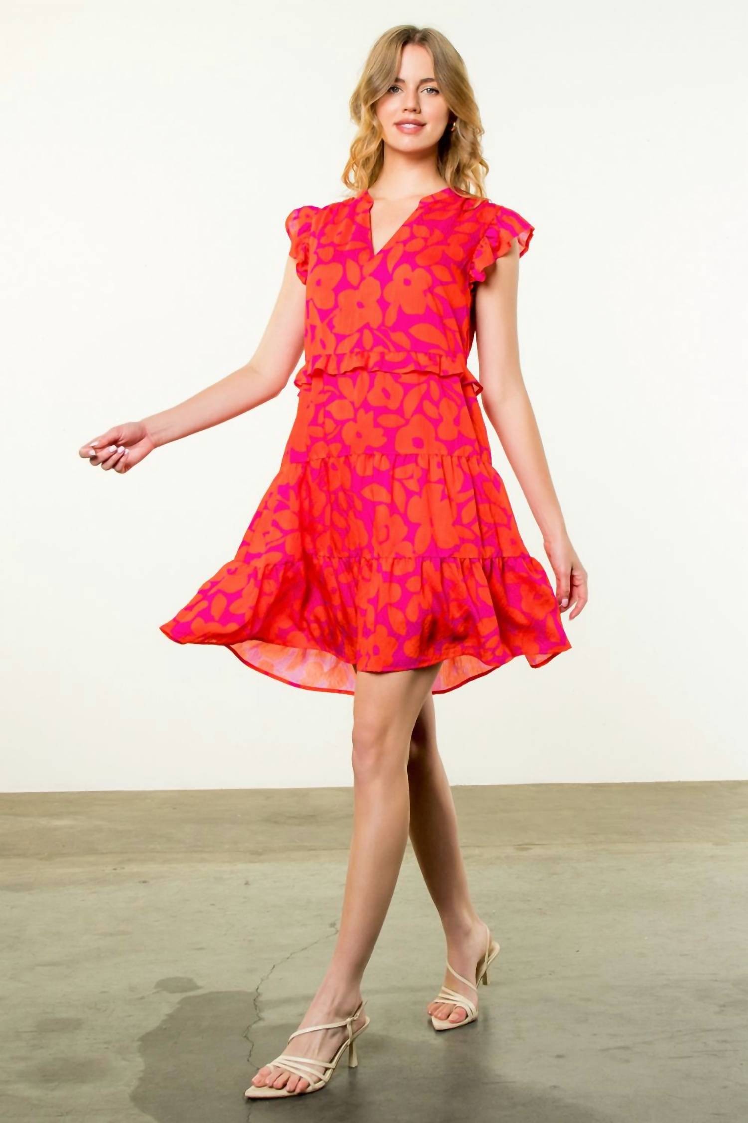 Thml - Flower Print Tiered Dress