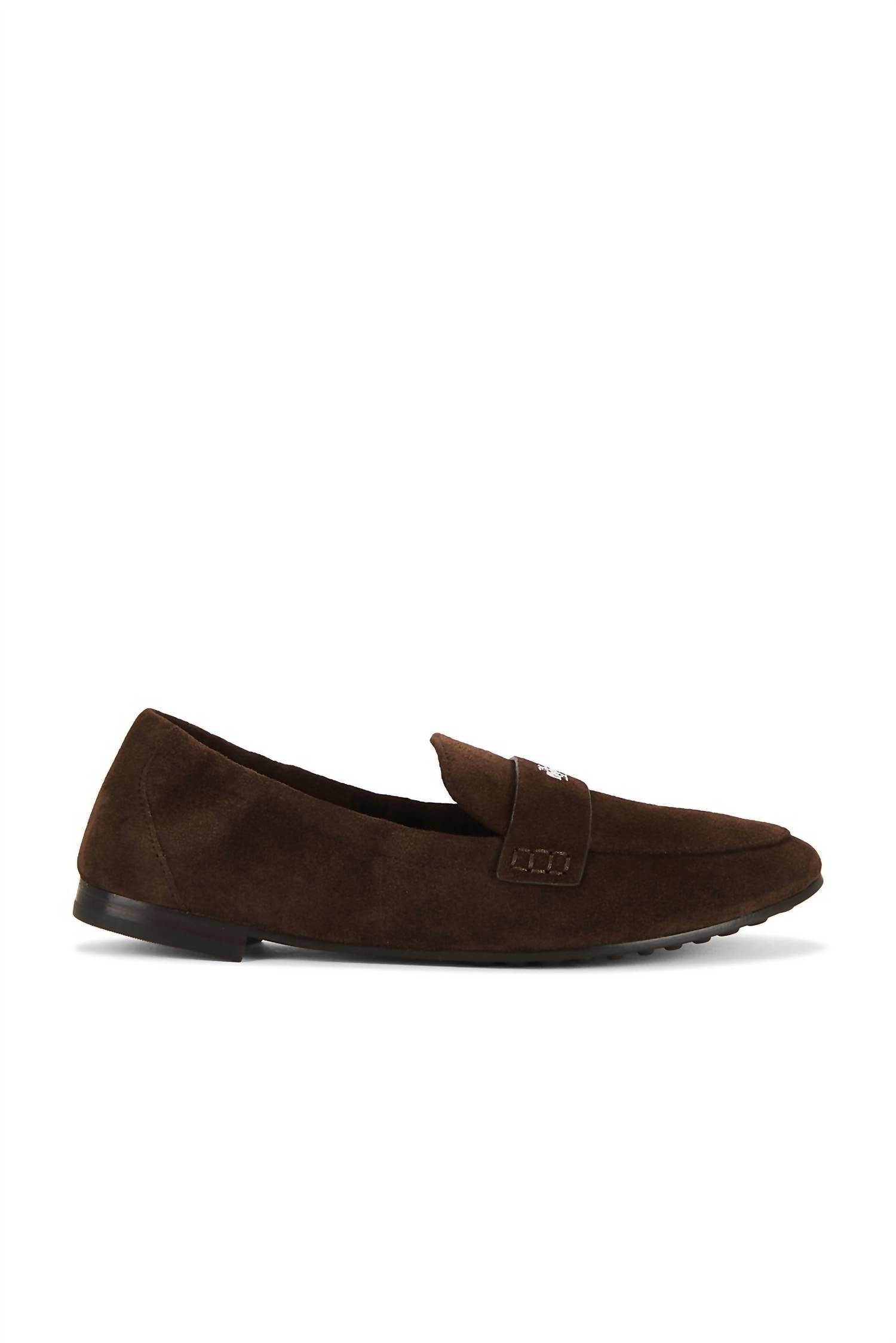 TORY BURCH Women's Ballet Loafer in dark cocoa - women's flats - detail view