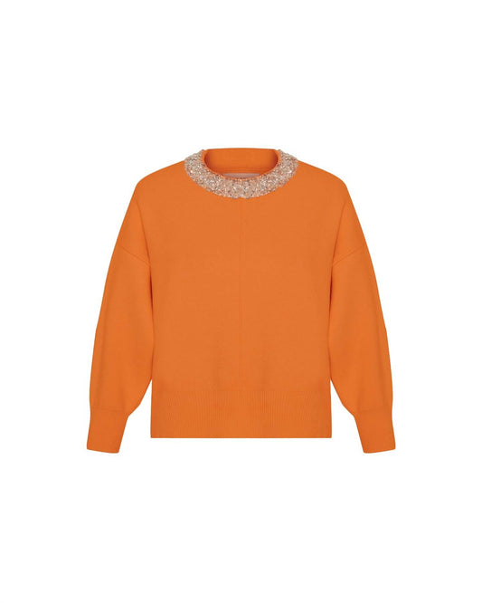 Theo The Label - Women's Nomia Embellished Oversized Pullover