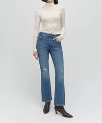 Favorite Daughter Morgan Shortie Bootcut Jeans in beacon - women's jeans - alternate view