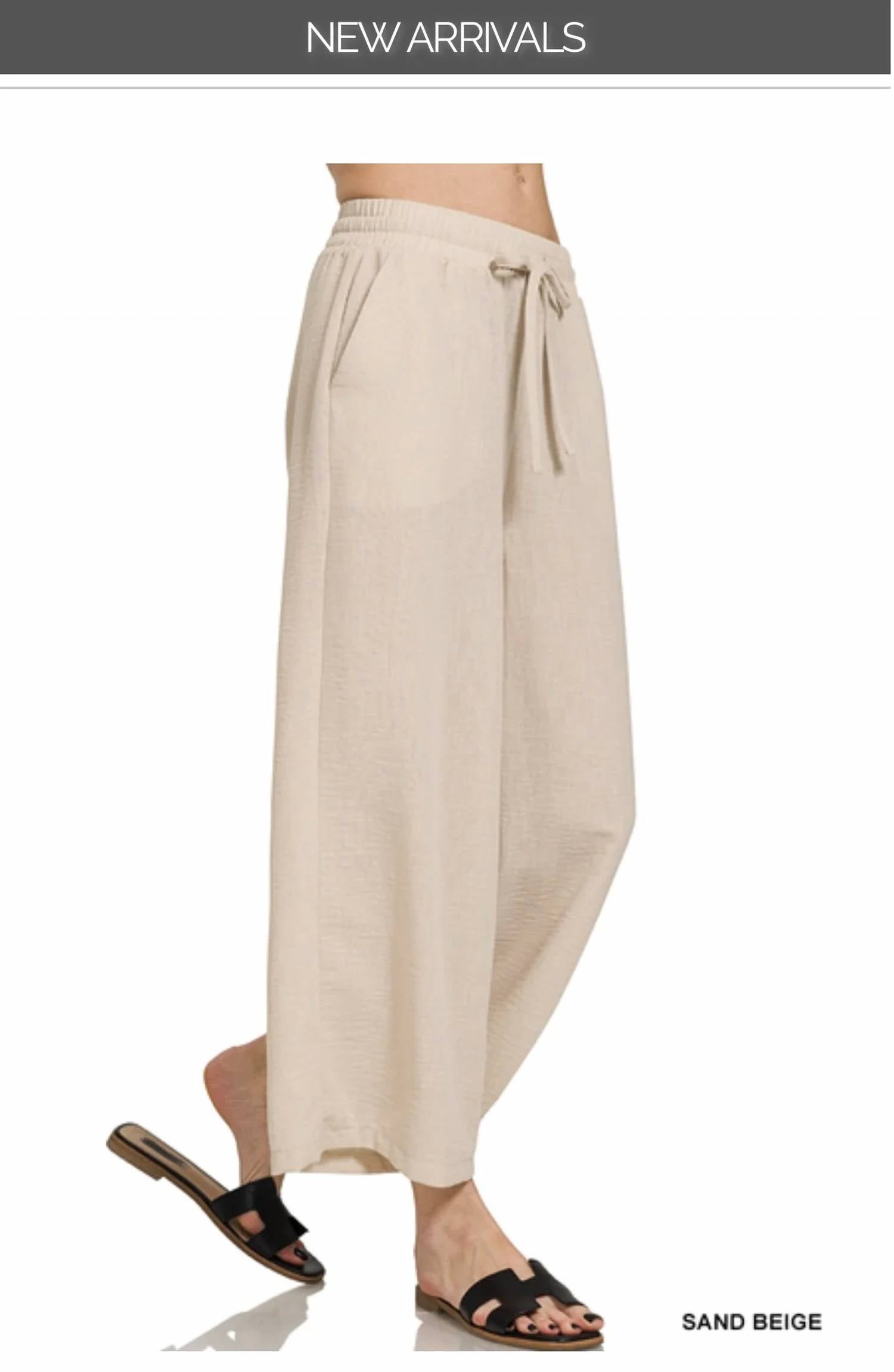 Zenana - Keeping It Real Cropped Woven Pants