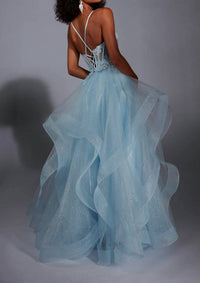 ALYCE PARIS Sweetheart A-line Prom Dress in light blue - women's dress - detail view