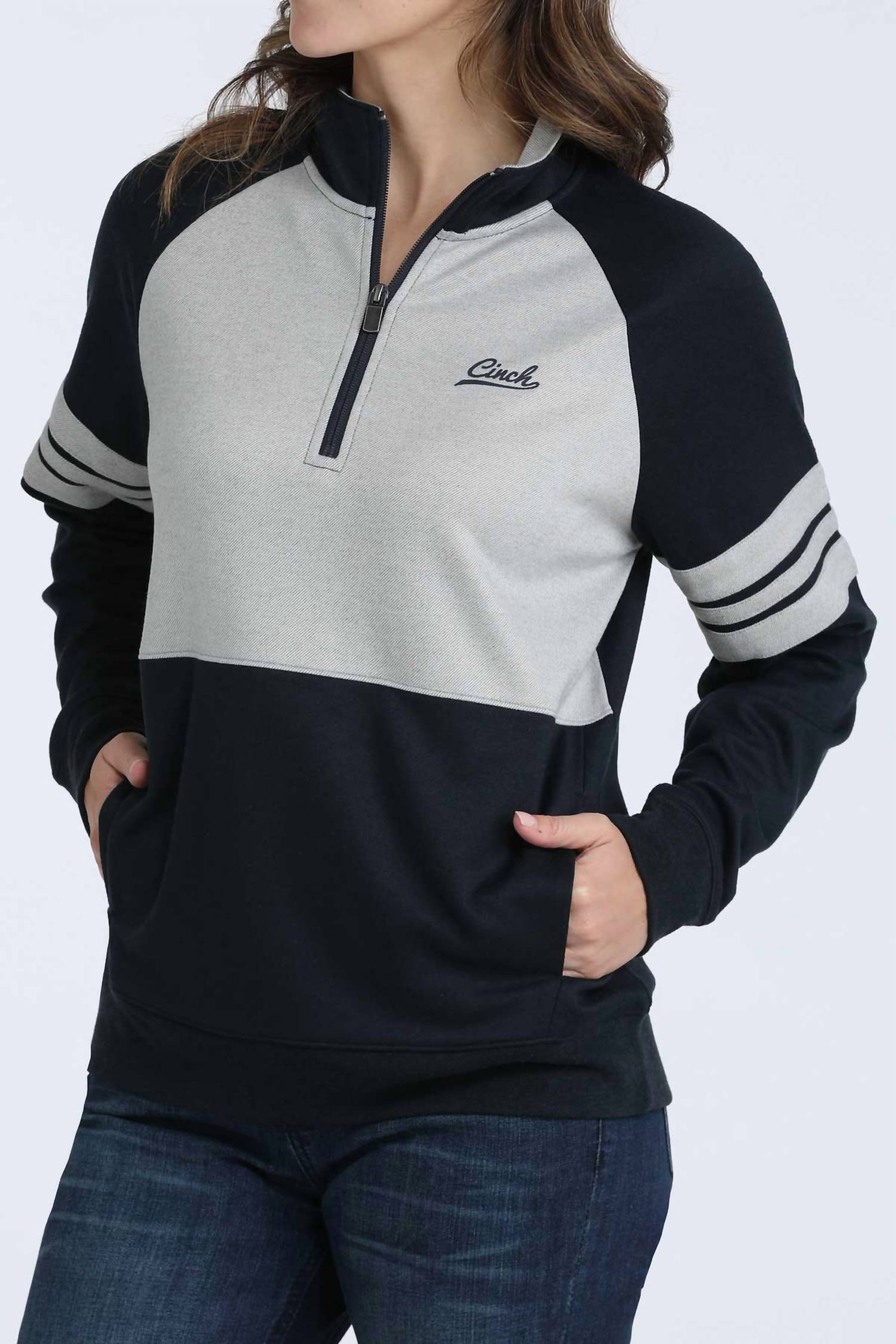 Cinch - Women's Zip Long Sleeve Shirt