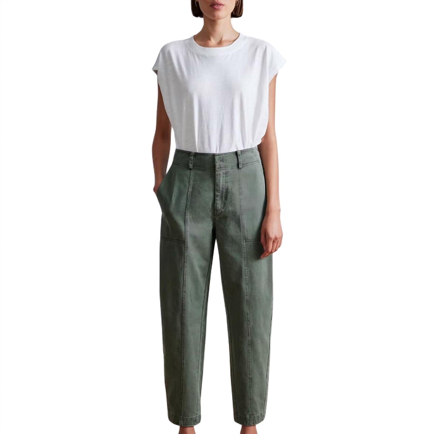APIECE APART Women's Mera Pants in thyme - women's pants - view 4