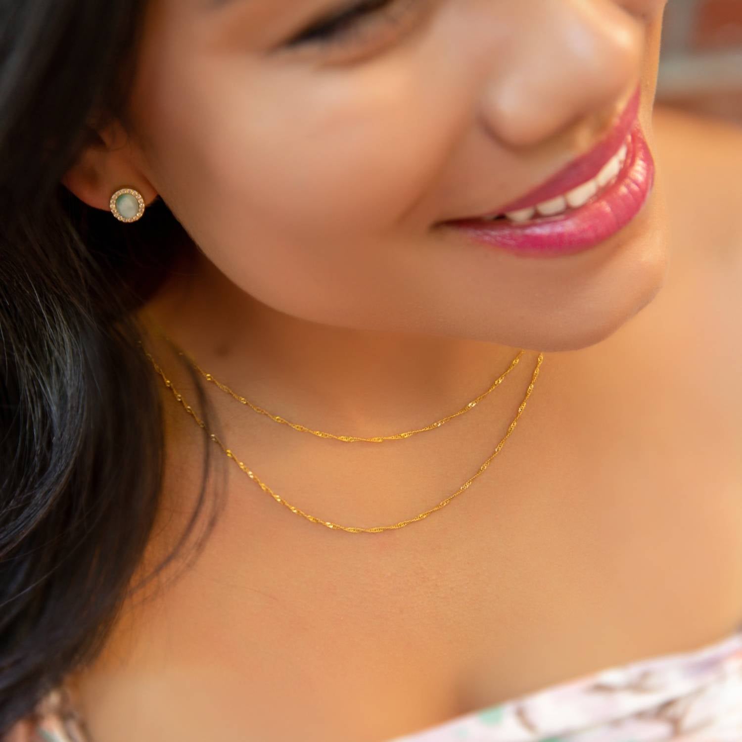 Starlette - Women's Classic Gold Chain Necklace