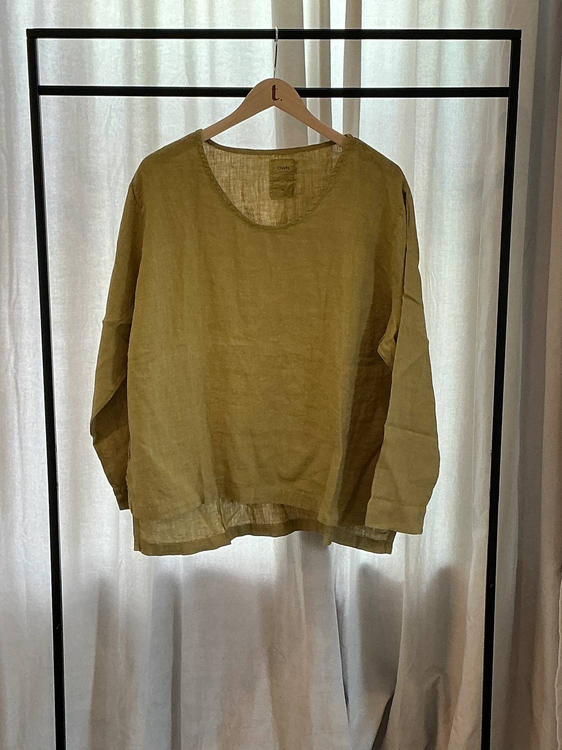 Own By Basics - Women's Linen Long Sleeve Blouse