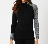 French Kyss - Long Sleeve Zip Neck Top