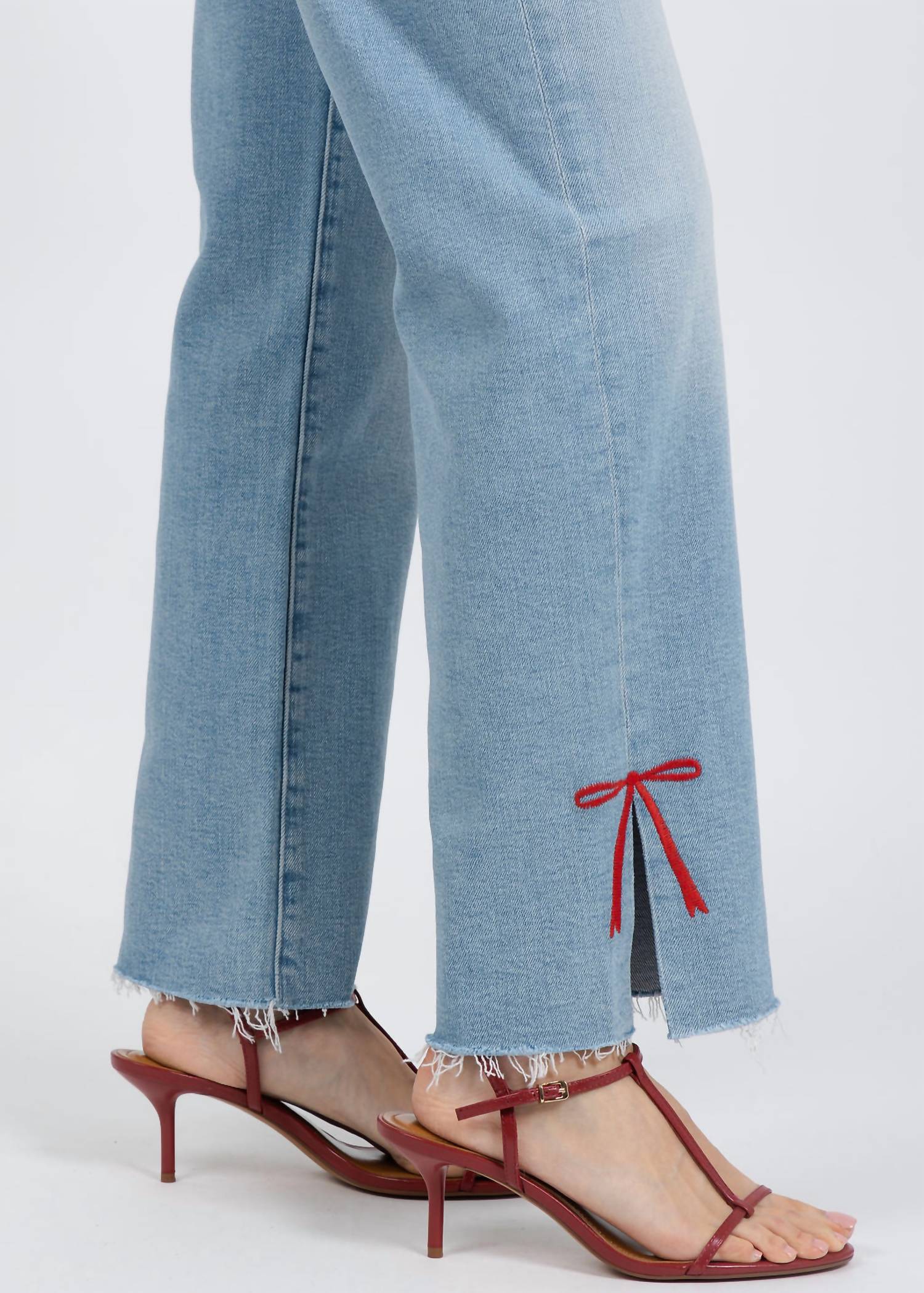 Mother - Rambler Zip Slice Hover Fray Jeans